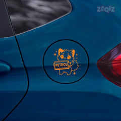 Bold Text Petrol Label Sticker