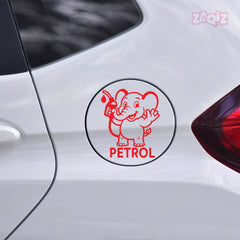 Zaqiz Petrol Tag Adhesive Label for Cars – Clear Fuel Marking
