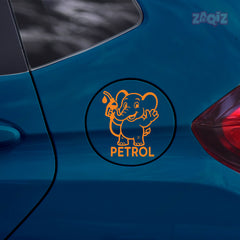 Zaqiz Petrol Tag Adhesive Label for Cars – Clear Fuel Marking