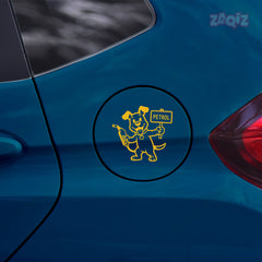 Zaqiz Petrol Text Label Sticker – Waterproof Fuel Cap Mark