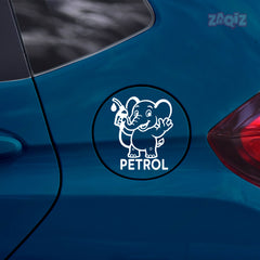 Zaqiz Petrol Tag Adhesive Label for Cars – Clear Fuel Marking