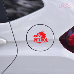 Zaqiz Petrol Text Decal for Bikes – Clean and Bold Font Design