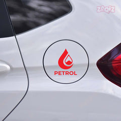 Zaqiz Petrol Print Sticker for Car Cap – Easy to Stick and Remove