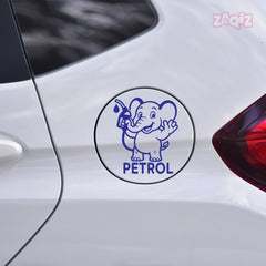 Zaqiz Petrol Tag Adhesive Label for Cars – Clear Fuel Marking