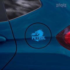 Zaqiz Petrol Text Decal for Bikes – Clean and Bold Font Design