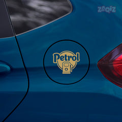 Bright Petrol Label for Vehicle Clarity