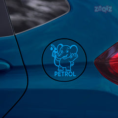 Zaqiz Petrol Tag Adhesive Label for Cars – Clear Fuel Marking