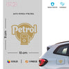 Bright Petrol Label for Vehicle Clarity