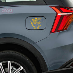 Zaqiz Petrol Text Label Sticker – Waterproof Fuel Cap Mark