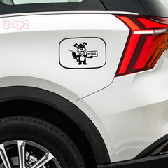Zaqiz Green Petrol Fuel Tag Sticker for Cars and Motorbikes