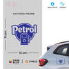 Bright Petrol Label for Vehicle Clarity