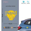 Bright Petrol Label for Vehicle Clarity
