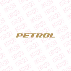 Clear Petrol Fuel Tank Notice Decal