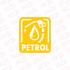 Clear Petrol Use Sticker for Vehicles