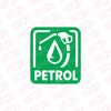 Clear Petrol Use Sticker for Vehicles
