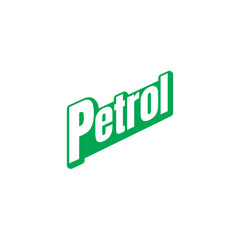 Clear Petrol Warning Label for Safety