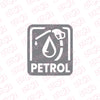 Clear Petrol Use Sticker for Vehicles