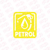 Clear Petrol Use Sticker for Vehicles