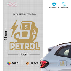 Zaqiz Petrol Only Label Sticker – Compact and Bold Appearance