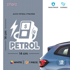 Zaqiz Petrol Only Label Sticker – Compact and Bold Appearance