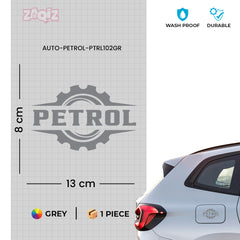 Zaqiz Petrol Mark Label Sticker – Scratch Resistant Vinyl