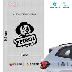 Zaqiz Petrol Fuel Type Identification Sticker – Simple Design