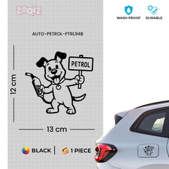 Zaqiz Petrol Text Label Sticker – Waterproof Fuel Cap Mark