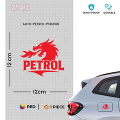 Zaqiz Petrol Text Decal for Bikes – Clean and Bold Font Design