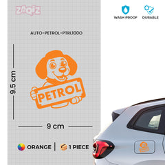 Zaqiz Petrol Fuel Type Identification Sticker – Simple Design
