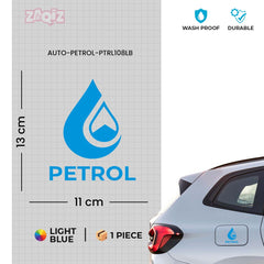 Zaqiz Petrol Print Sticker for Car Cap – Easy to Stick and Remove