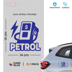 Zaqiz Petrol Only Label Sticker – Compact and Bold Appearance