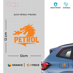 Zaqiz Petrol Text Decal for Bikes – Clean and Bold Font Design