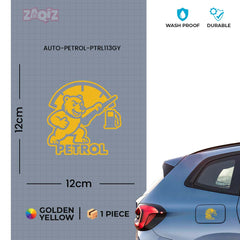 Zaqiz Petrol Fuel Type Sign Sticker – Premium Vinyl Material