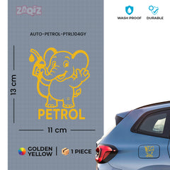 Zaqiz Petrol Tag Adhesive Label for Cars – Clear Fuel Marking
