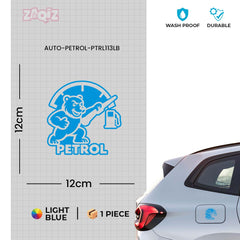 Zaqiz Petrol Fuel Type Sign Sticker – Premium Vinyl Material