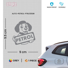 Zaqiz Petrol Fuel Type Identification Sticker – Simple Design
