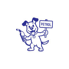 Zaqiz Petrol Text Label Sticker – Waterproof Fuel Cap Mark