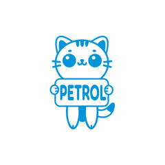 Minimalist Petrol Use Sticker Design