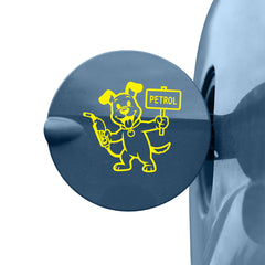 Zaqiz Petrol Text Label Sticker – Waterproof Fuel Cap Mark