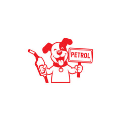 Zaqiz Petrol Sign Vinyl Sticker – Clear and Bold Print Design
