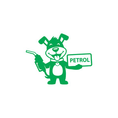Zaqiz Green Petrol Fuel Tag Sticker for Cars and Motorbikes