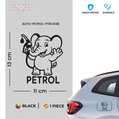 Zaqiz Petrol Tag Adhesive Label for Cars – Clear Fuel Marking