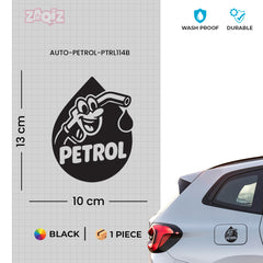 Zaqiz Petrol Printed Sticker – Waterproof and Long Lasting