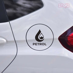 Zaqiz Petrol Print Sticker for Car Cap – Easy to Stick and Remove