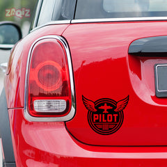 Aviation Enthusiast Badge for Cars
