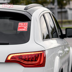Compact Police Emblem Decal for Trucks
