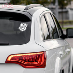 Patriotic Police Shield Sticker for Cars