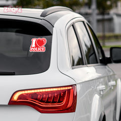 Love Police Duty Car Safety Tag for Awareness