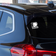 Love Police Duty Car Safety Tag for Awareness