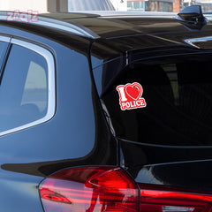 Love Police Duty Car Safety Tag for Awareness